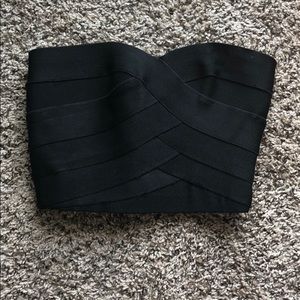 Bandage corset crop top